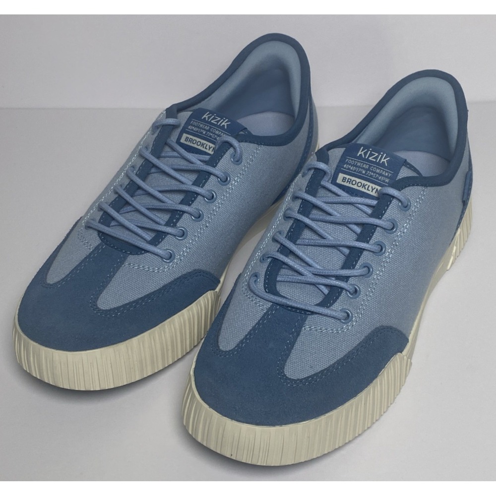 KIZIK Brooklyn Canvas and‎ Suede lace up Sneakers Women's 9.5 Chambray Sky /Blue - Picture 2 of 10